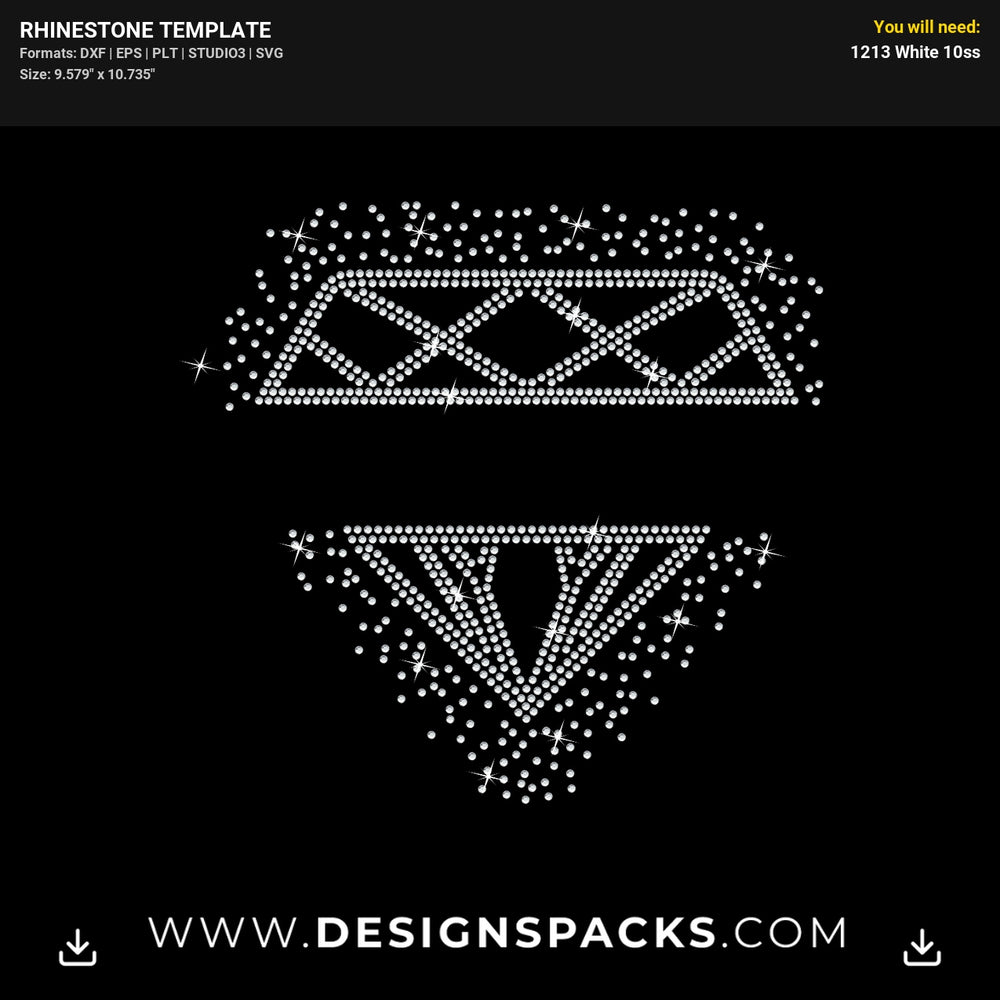 Bride To Be Diamond Spray Rhinestone Digital Template
