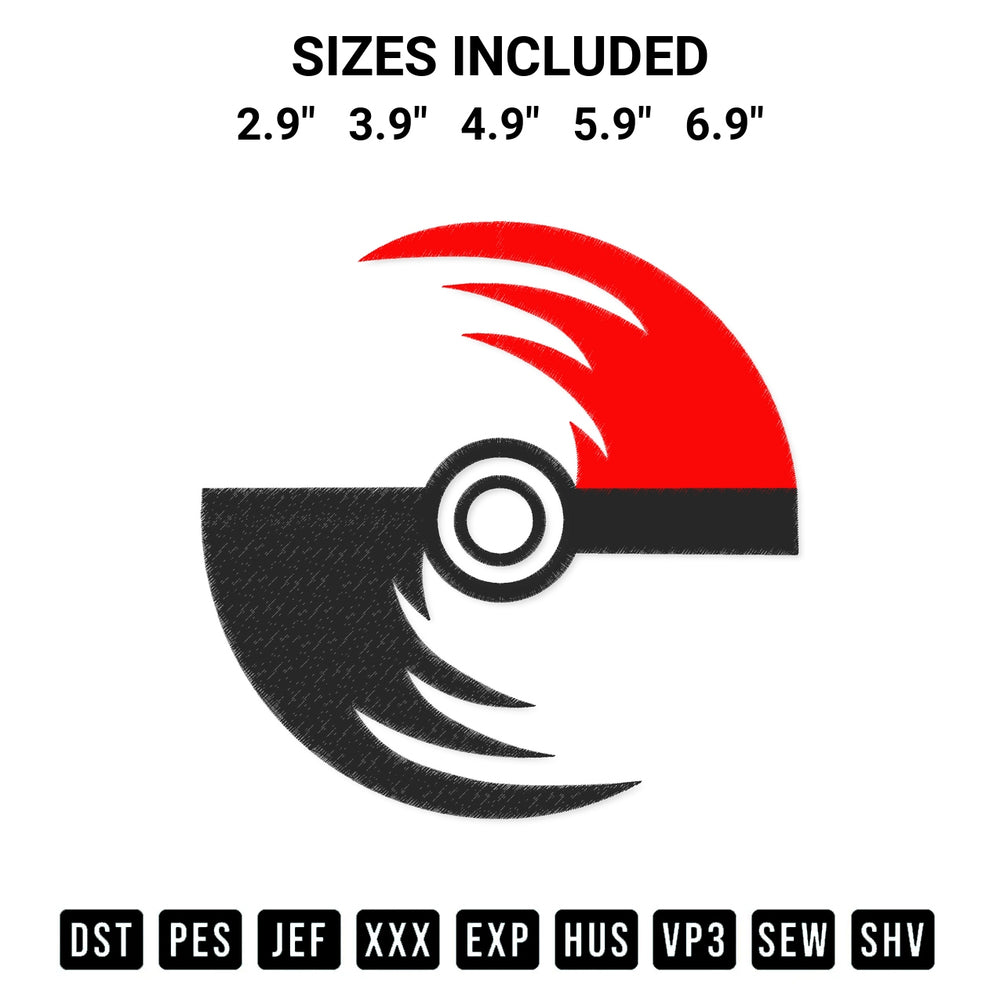 Elevate your next project with our Pokeball Embroidery Design embroidery file. Shop high-quality digital patterns instantly at Designspacks.com. Available sizes: 2.9", 3.9", 4.9", 5.9", 6.9".