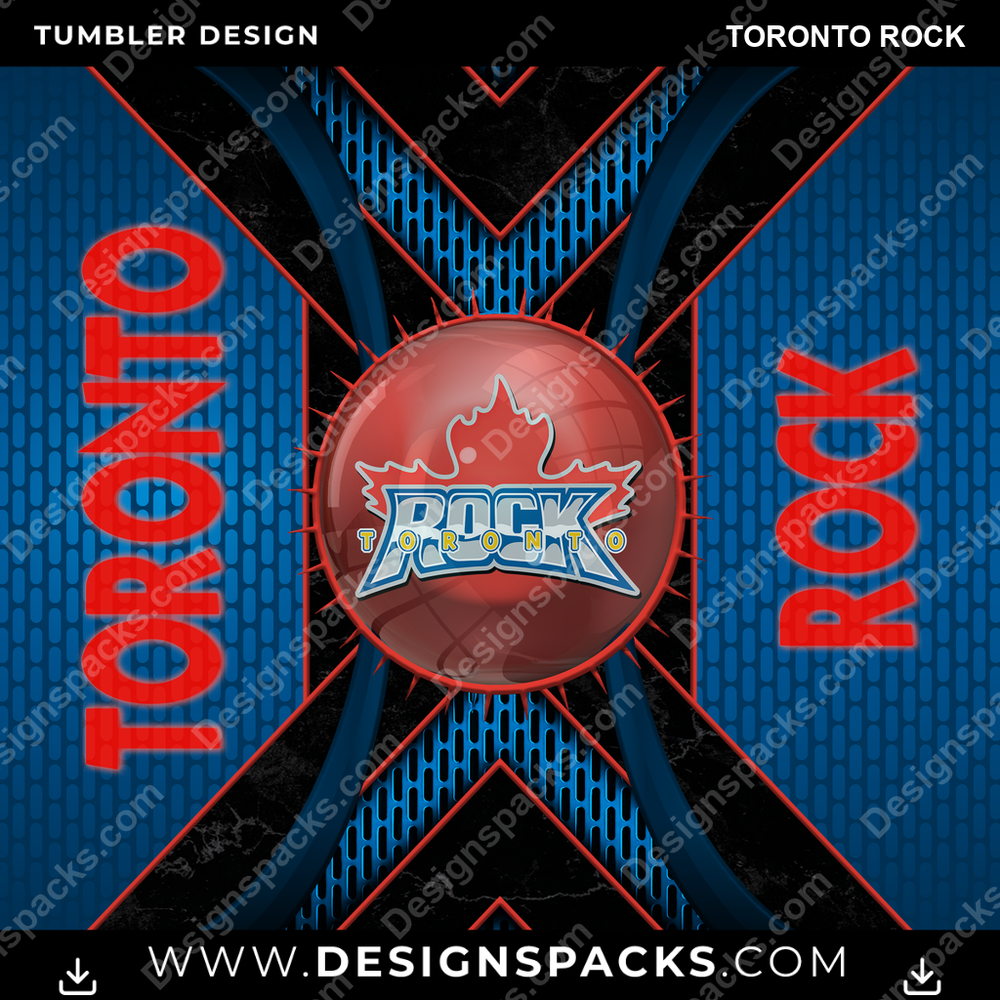 Lacrosse Metal Grating Toronto Rock Tumbler Digital Wrap Design