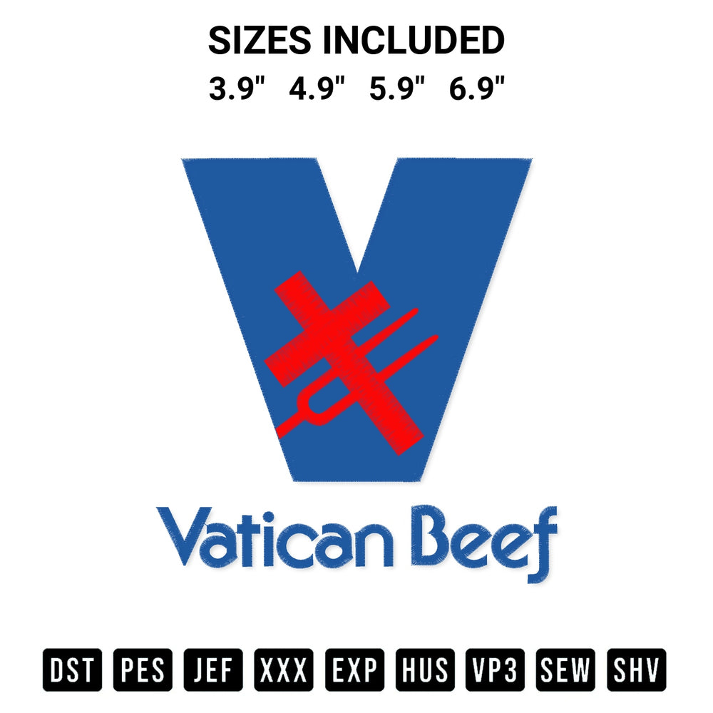 Create amazing crafts with the Vatican Beef New Pope Leo Xiv Embroidery Design embroidery file. High-quality digital download from Designspacks.com, perfect for beginners and pros. Available sizes: 3.9", 4.9", 5.9", 6.9".
