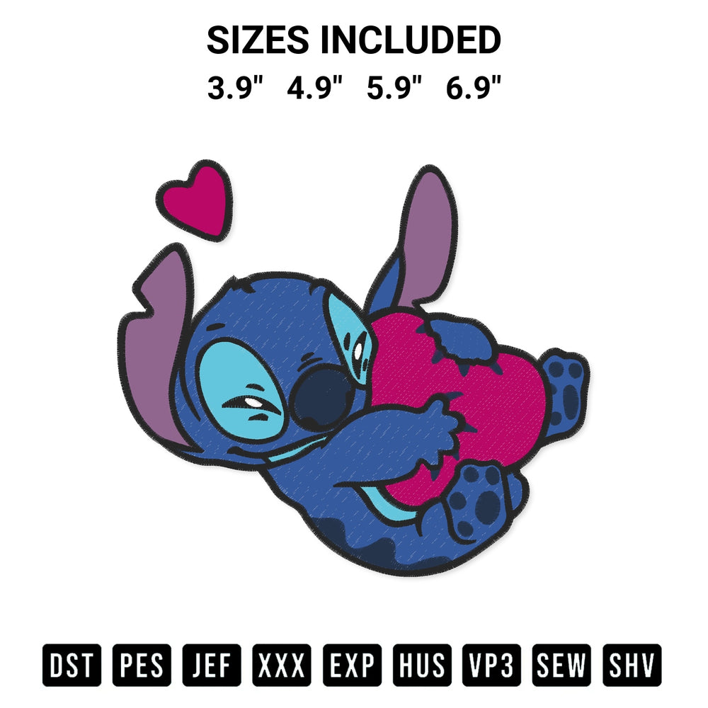 Transform your fabrics with the Stitch Holding Heart Embroidery Design embroidery design. Instant access to premium digitized patterns at Designspacks.com. Available sizes: 3.9", 4.9", 5.9", 6.9".