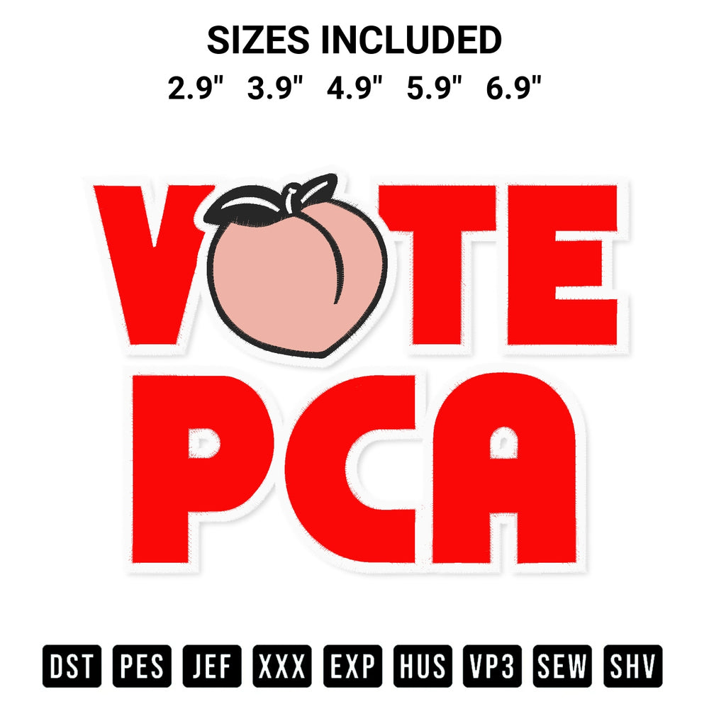 Transform your fabrics with the Pete Crow Armstrong Vote Pca Embroidery Design embroidery design. Instant access to premium digitized patterns at Designspacks.com. Available sizes: 2.9", 3.9", 4.9", 5.9", 6.9".