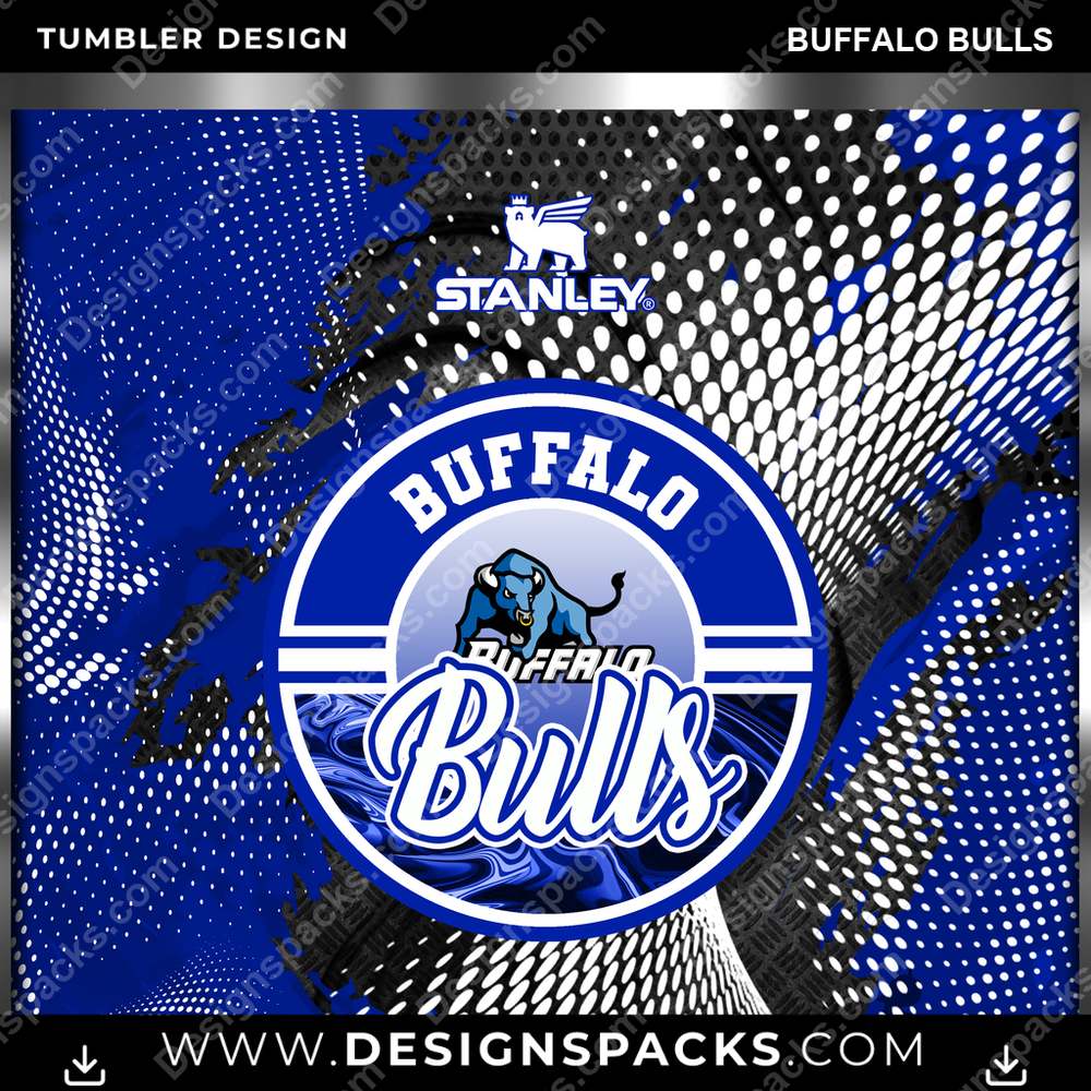 College Sport Stanley Buffalo Bulls NCAA College Sport Tumbler Digital Wrap Design Download