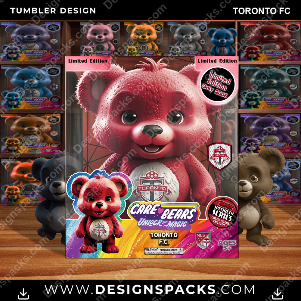 Soccer Care Bear Box Toronto FC MLS Soccer Tumbler Digital Wrap Design Download