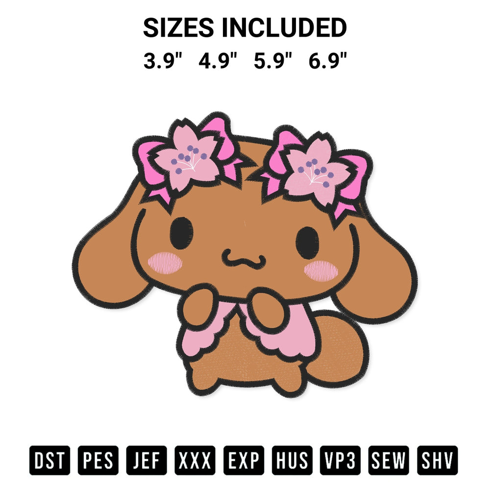 Shop the Sanrio Mocha Cute Embroidery Design machine embroidery pattern at Designspacks.com. Beautifully digitized for flawless stitching on any fabric. Available sizes: 3.9", 4.9", 5.9", 6.9".