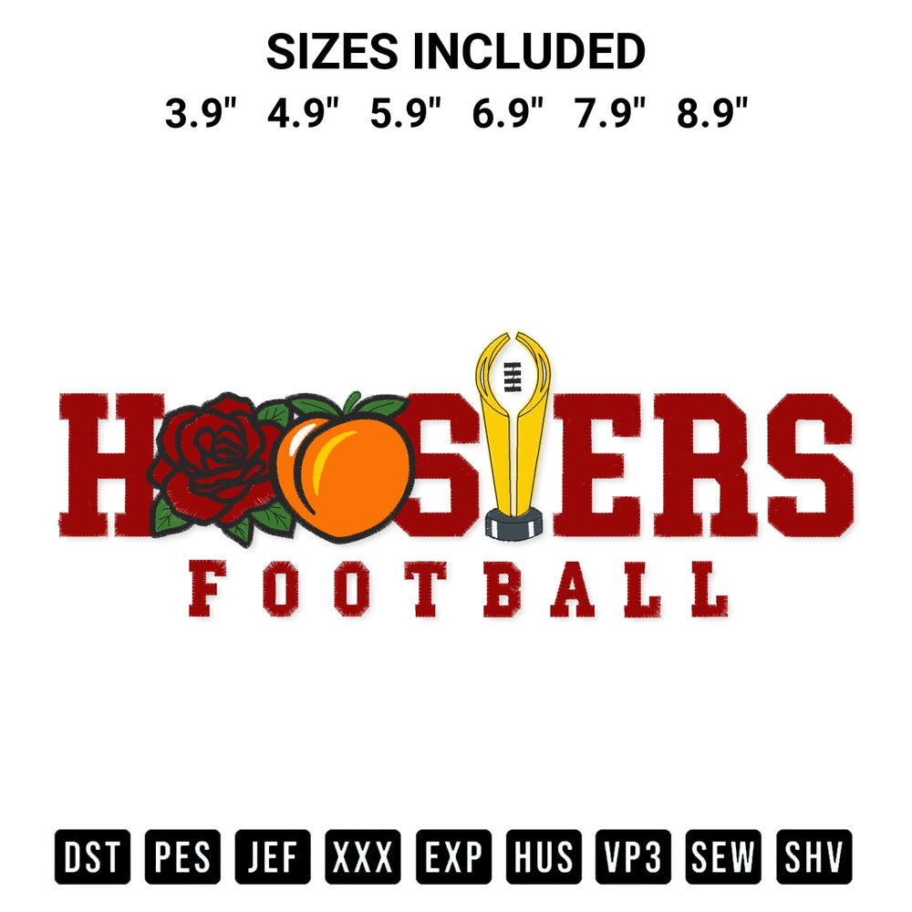 Stitch like a pro with the Indiana Hoosiers Football Cup Embroidery Design embroidery pattern from Designspacks.com. High-quality digital machine embroidery file. Available sizes: 3.9", 4.9", 5.9", 6.9", 7.9", 8.9".