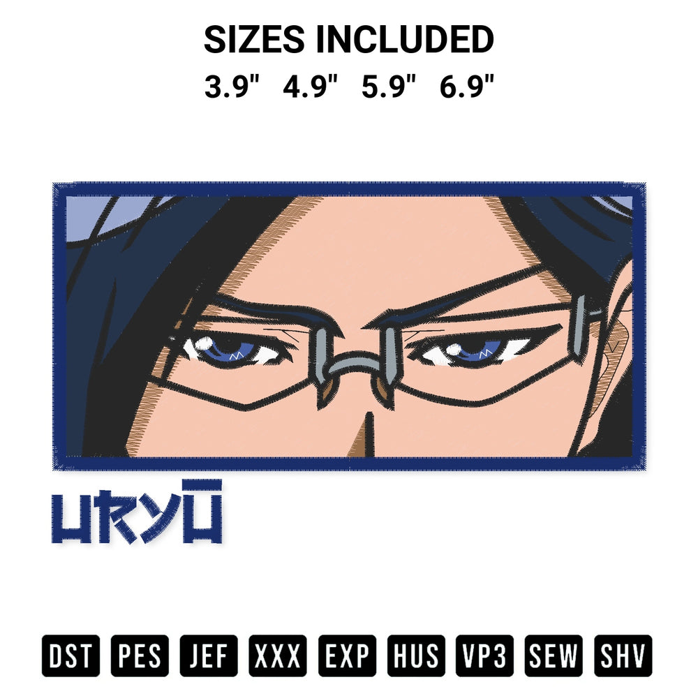 Create amazing crafts with the Uryu Ishida Bleach Embroidery Design embroidery file. High-quality digital download from Designspacks.com, perfect for beginners and pros. Available sizes: 3.9", 4.9", 5.9", 6.9".