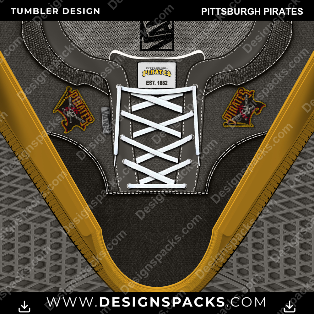 Baseball VANS Atwood DX Pittsburgh Pirates MLB Baseball Tumbler Digital Wrap Design Download