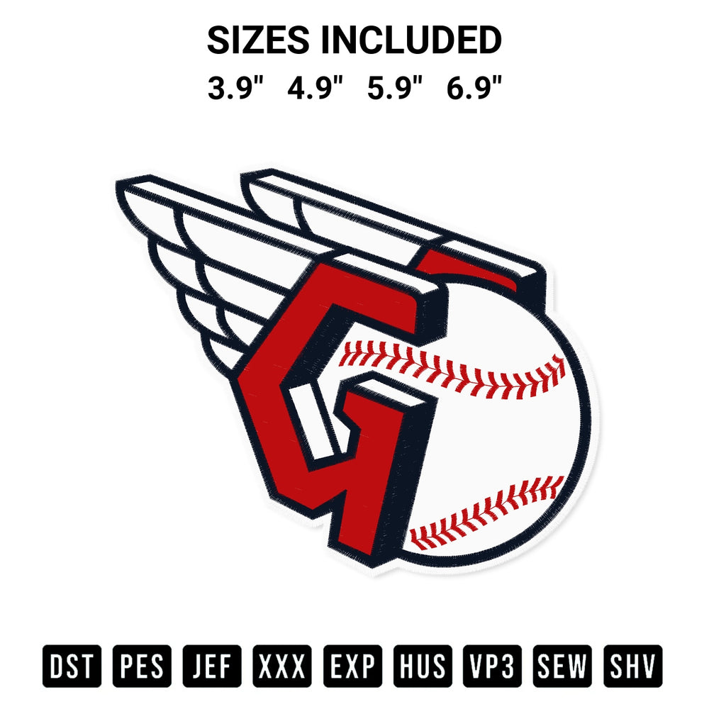 Elevate your next project with our Mlb Cleveland Guardians Embroidery Design embroidery file. Shop high-quality digital patterns instantly at Designspacks.com. Available sizes: 3.9", 4.9", 5.9", 6.9".