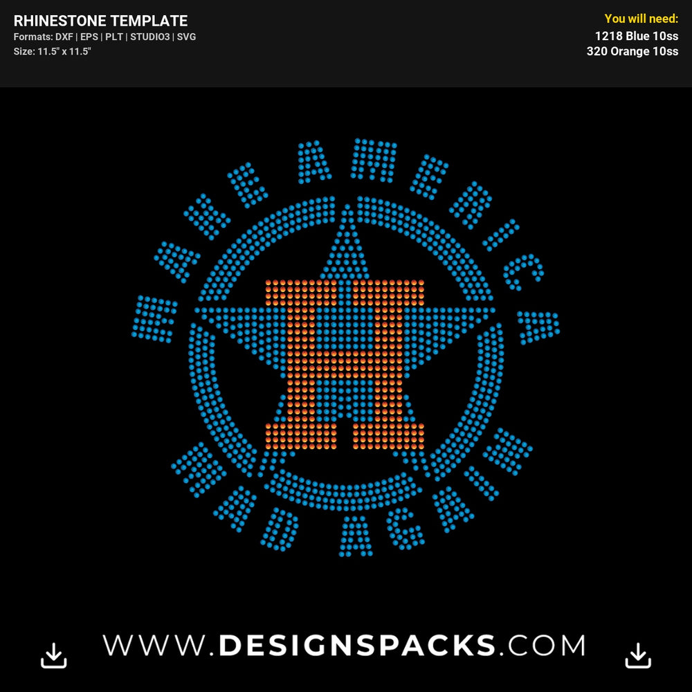 Make America Mad Again Astros Rhinestone Digital Template