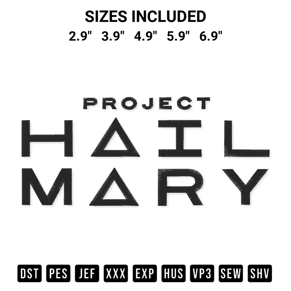 Download the Project Hail Mary Movie Embroidery Design machine embroidery design exclusively at Designspacks.com. Premium digitized pattern for apparel and DIY crafts. Available sizes: 2.9", 3.9", 4.9", 5.9", 6.9".