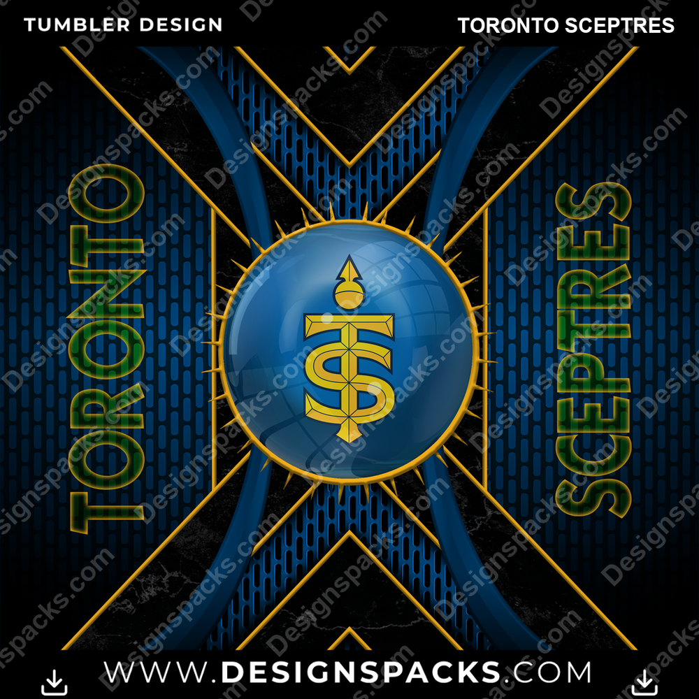 Hockey Metal Grating Toronto Sceptres NHL Hockey Tumbler Digital Wrap Design Download