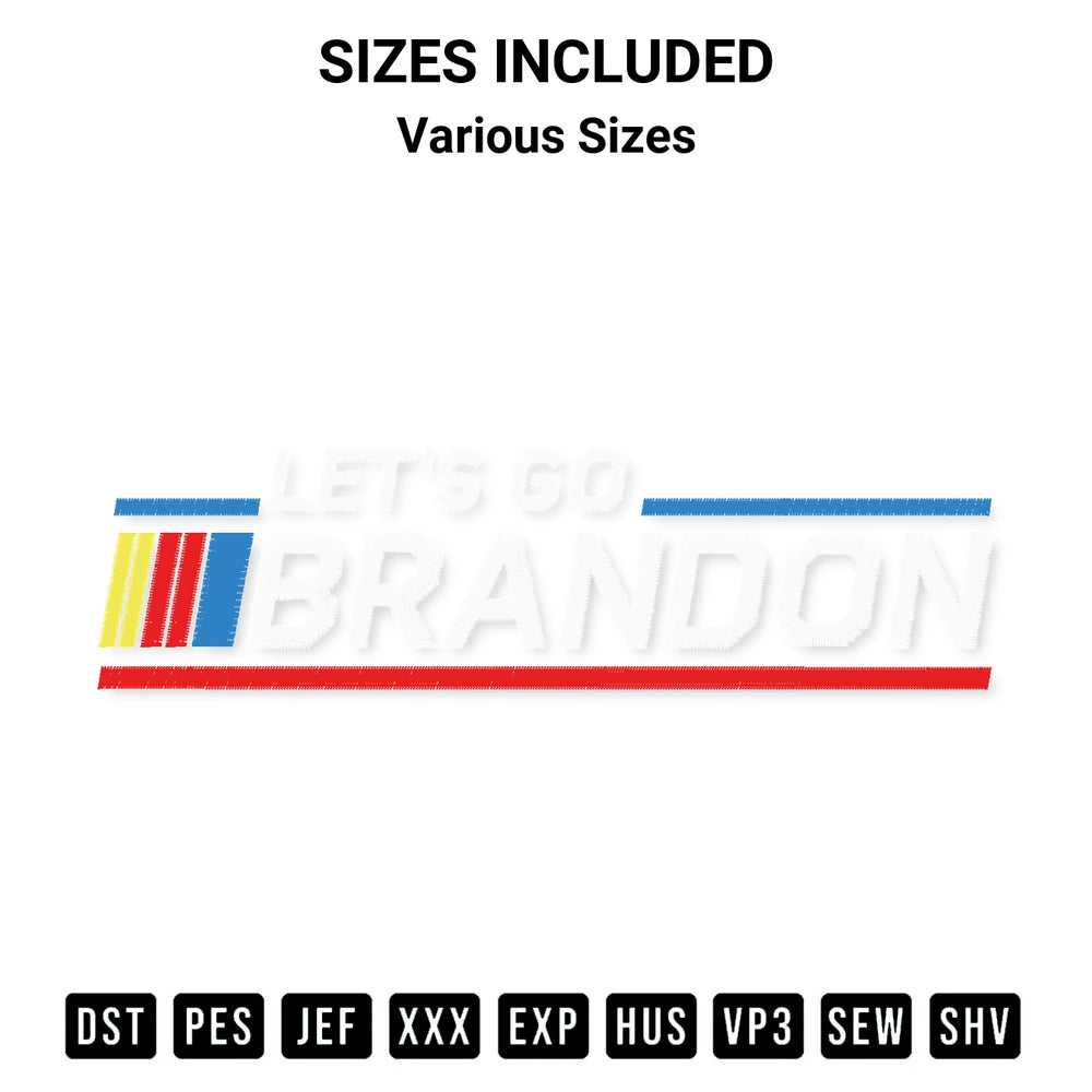 Create amazing crafts with the Lets Go Brandon Joe Biden Embroidery File Embroidery Design embroidery file. High-quality digital download from Designspacks.com, perfect for beginners and pros. Available sizes: Various Sizes.