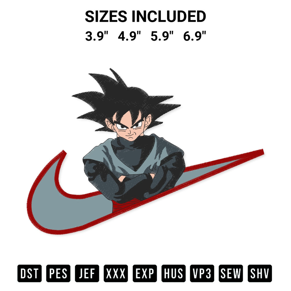 Add a unique touch to your apparel with the Son Goku Logo Nike Embroidery Design embroidery file. Premium instant download available now on Designspacks.com. Available sizes: 3.9", 4.9", 5.9", 6.9".