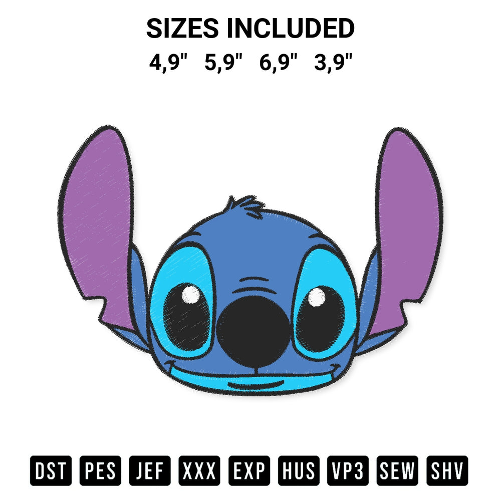 Add a unique touch to your apparel with the Stitch Disney Lilo And Stitch Cartoon Matching Disney Family Vacation Embroidery Design embroidery file. Premium instant download available now on Designspacks.com. Available sizes: 4,9", 5,9", 6,9", 3,9".