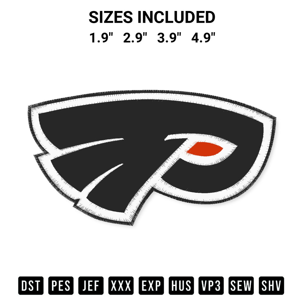 Transform your fabrics with the Philadelphia Flyers Sport Embroidery Design embroidery design. Instant access to premium digitized patterns at Designspacks.com. Available sizes: 1.9", 2.9", 3.9", 4.9".