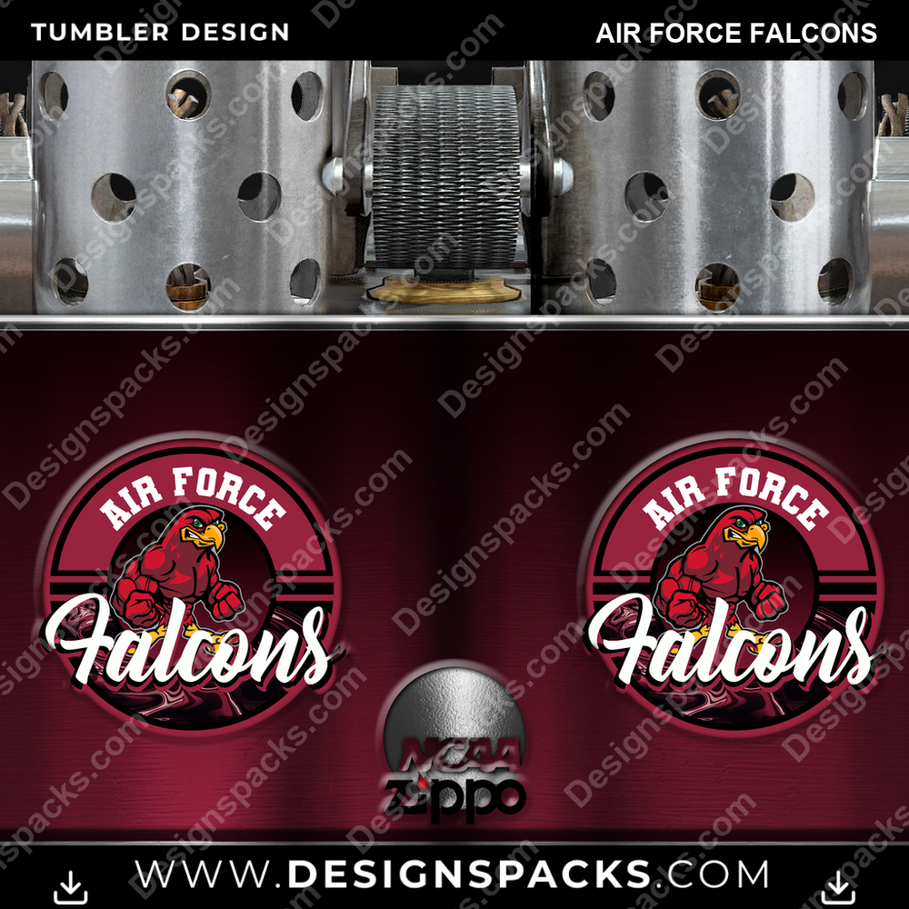 College Sport Zippo Lighter Air Force Falcons NCAA College Sport Tumbler Digital Wrap Design Download