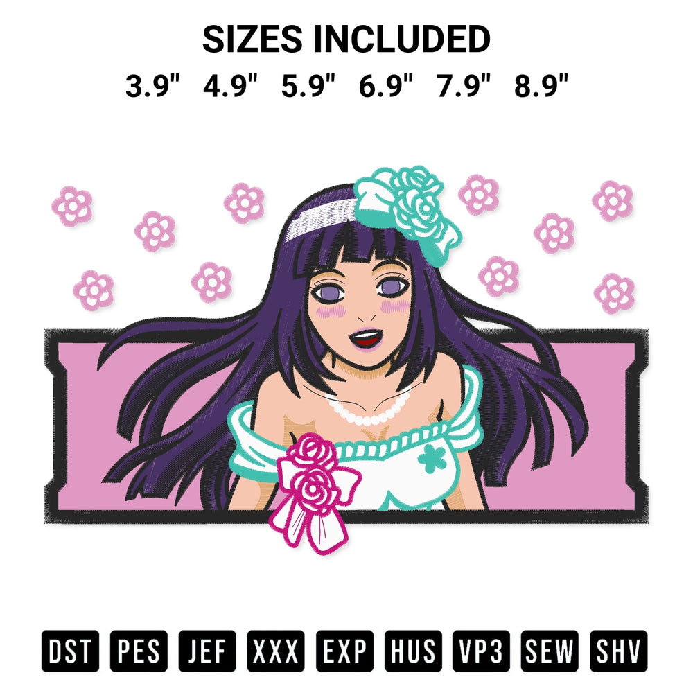 Download the Hinata Hyuga Anime Embroidery Design machine embroidery design exclusively at Designspacks.com. Premium digitized pattern for apparel and DIY crafts. Available sizes: 3.9", 4.9", 5.9", 6.9", 7.9", 8.9".