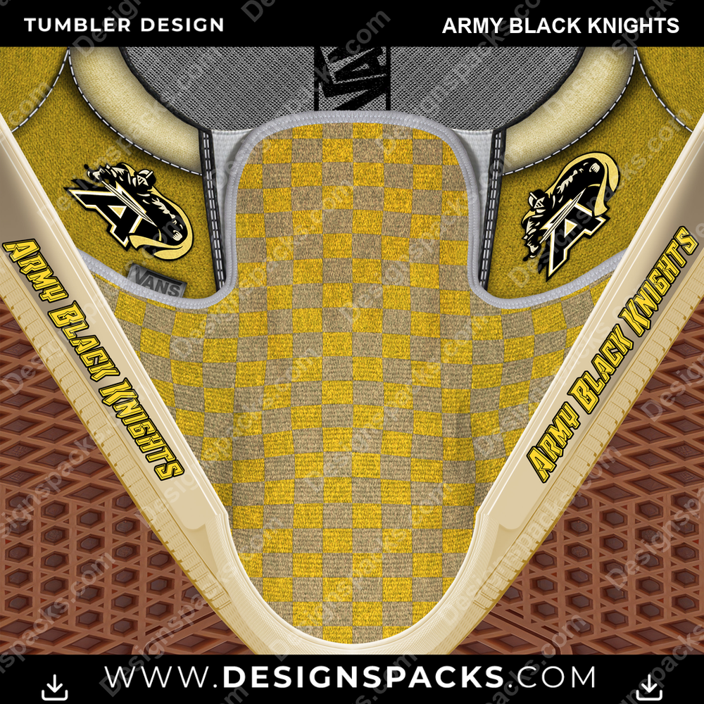 College Sport Vans Classic Army Black Knights NCAA College Sport Tumbler Digital Wrap Design Download