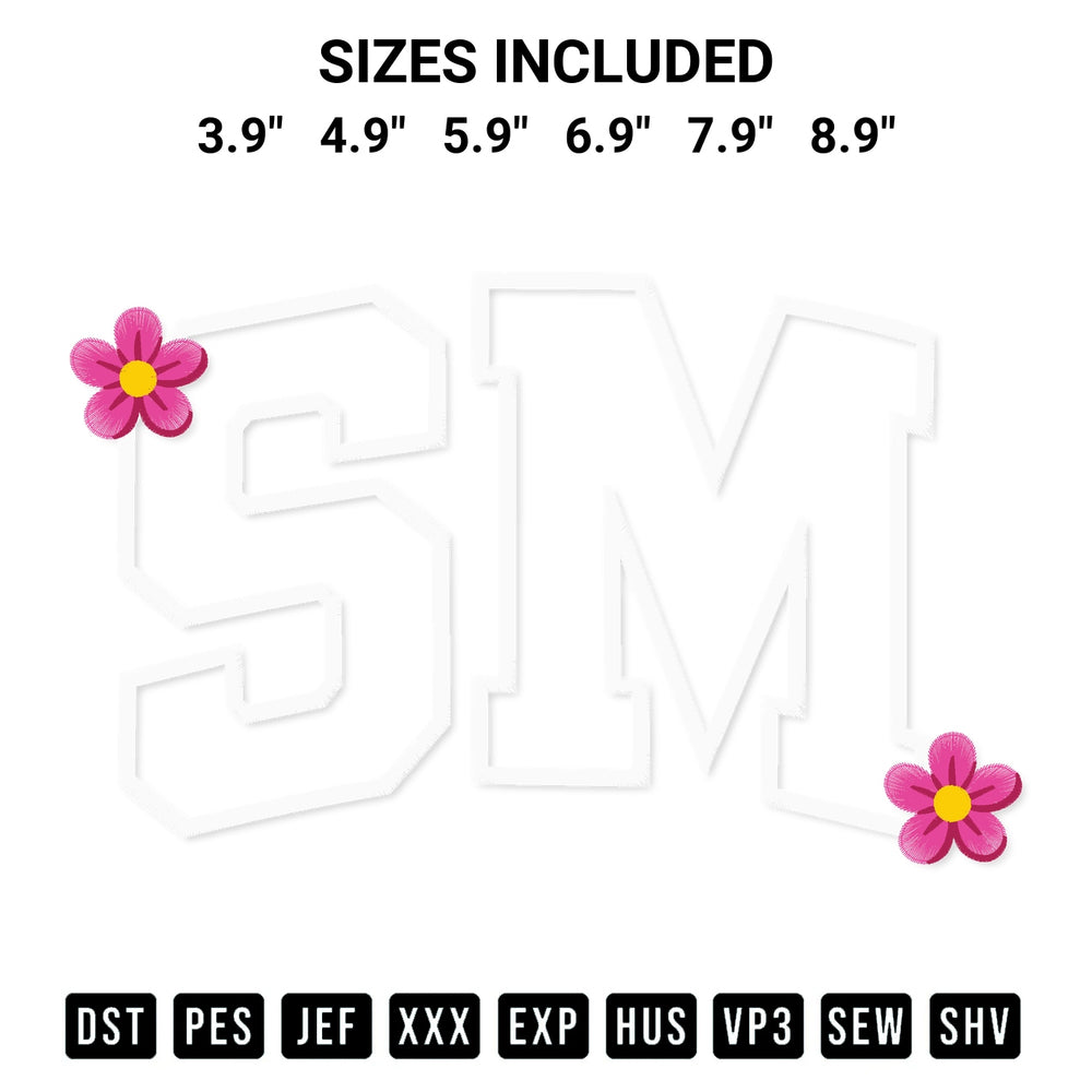 Shop the Sm Applique Embroidery Design machine embroidery pattern at Designspacks.com. Beautifully digitized for flawless stitching on any fabric. Available sizes: 3.9", 4.9", 5.9", 6.9", 7.9", 8.9".