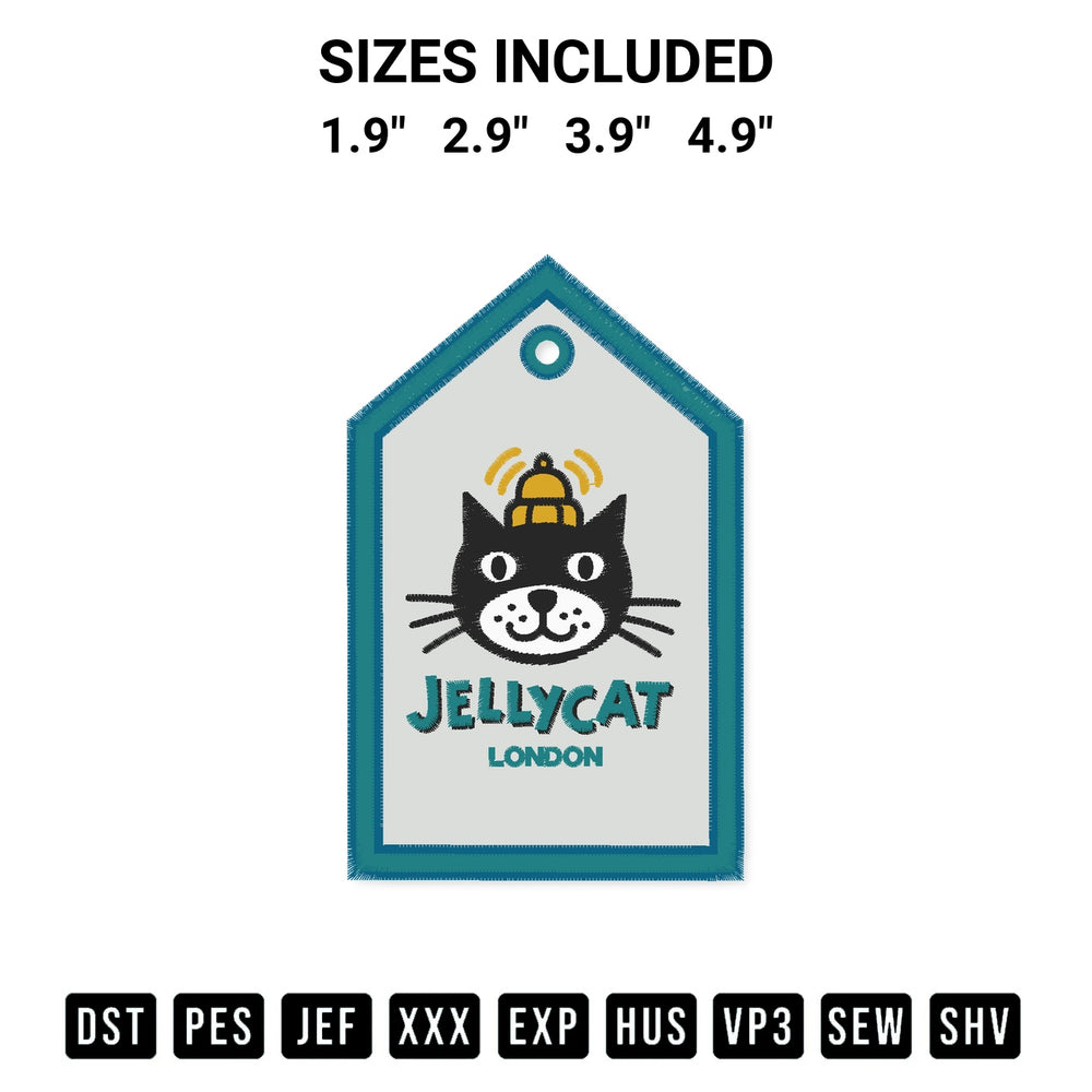 Elevate your next project with our Jellycat Tag Embroidery Design embroidery file. Shop high-quality digital patterns instantly at Designspacks.com. Available sizes: 1.9", 2.9", 3.9", 4.9".