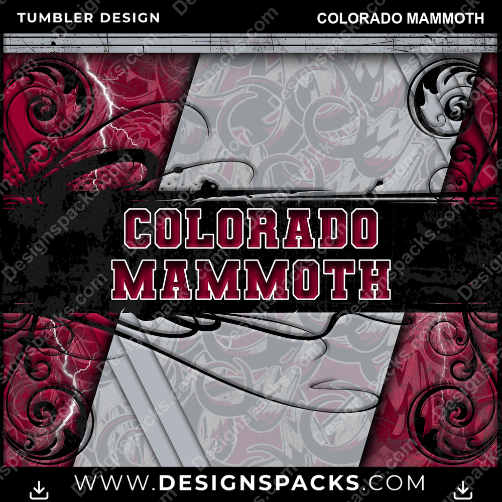 Lacrosse Elegant Colorado Mammoth Tumbler Digital Wrap Design
