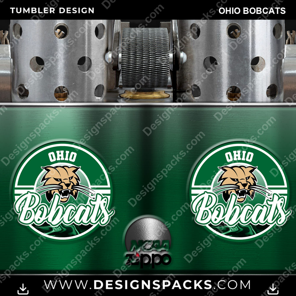 College Sport Zippo Lighter Ohio Bobcats NCAA College Sport Tumbler Digital Wrap Design Download