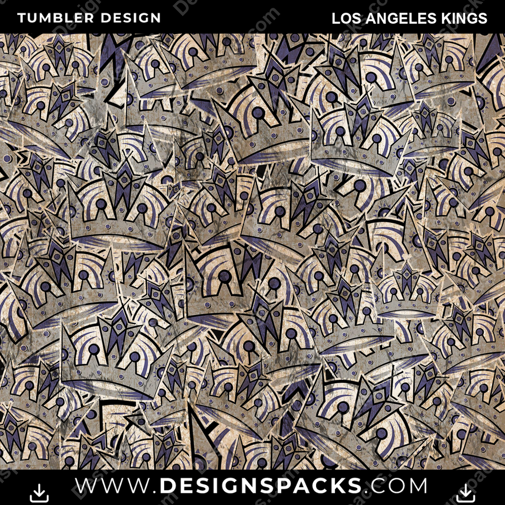 Hockey Logo BG Los Angeles Kings NHL Hockey Tumbler Digital Wrap Design Download