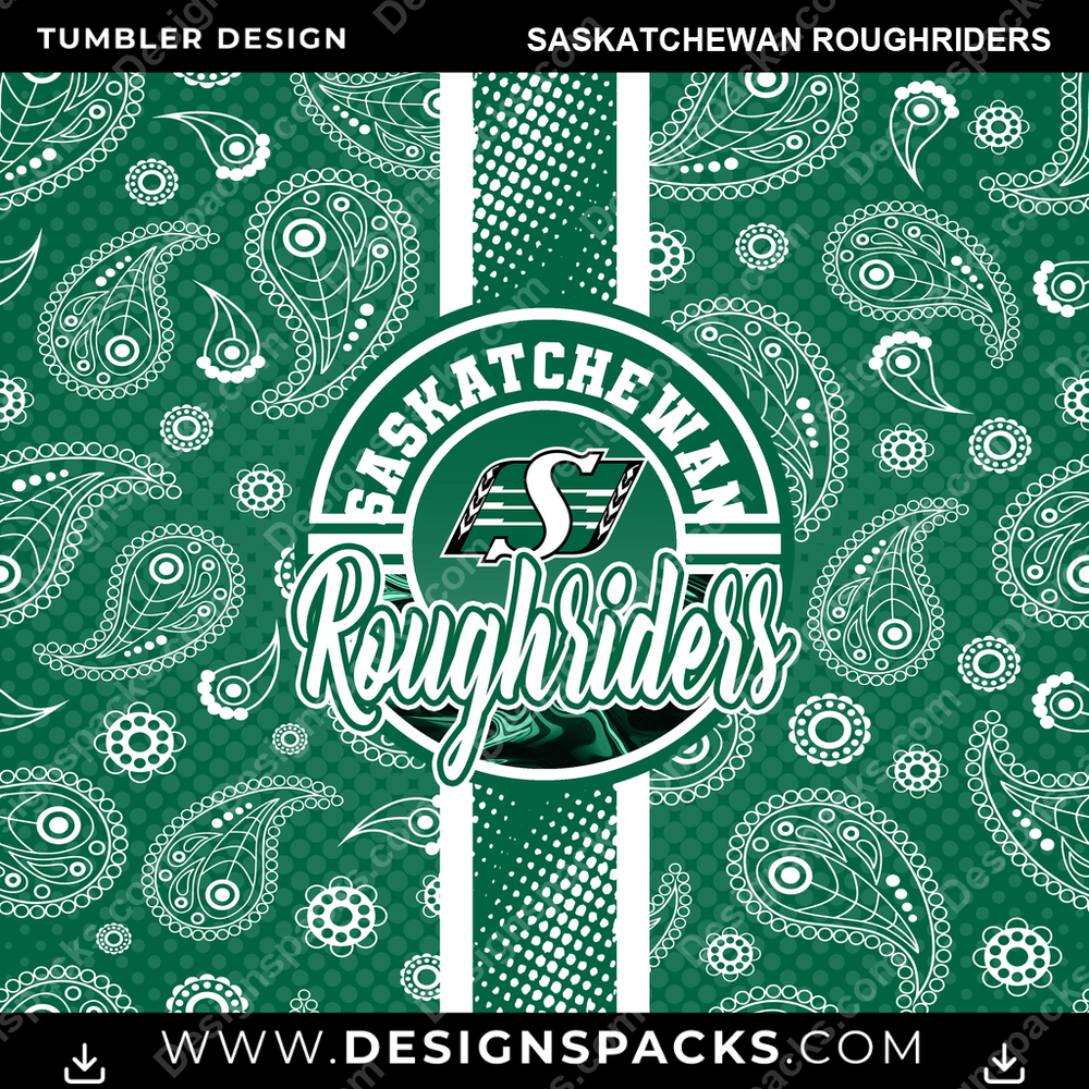 Football Handkerchief Saskatchewan Roughriders NFL Football Tumbler Digital Wrap Design Download