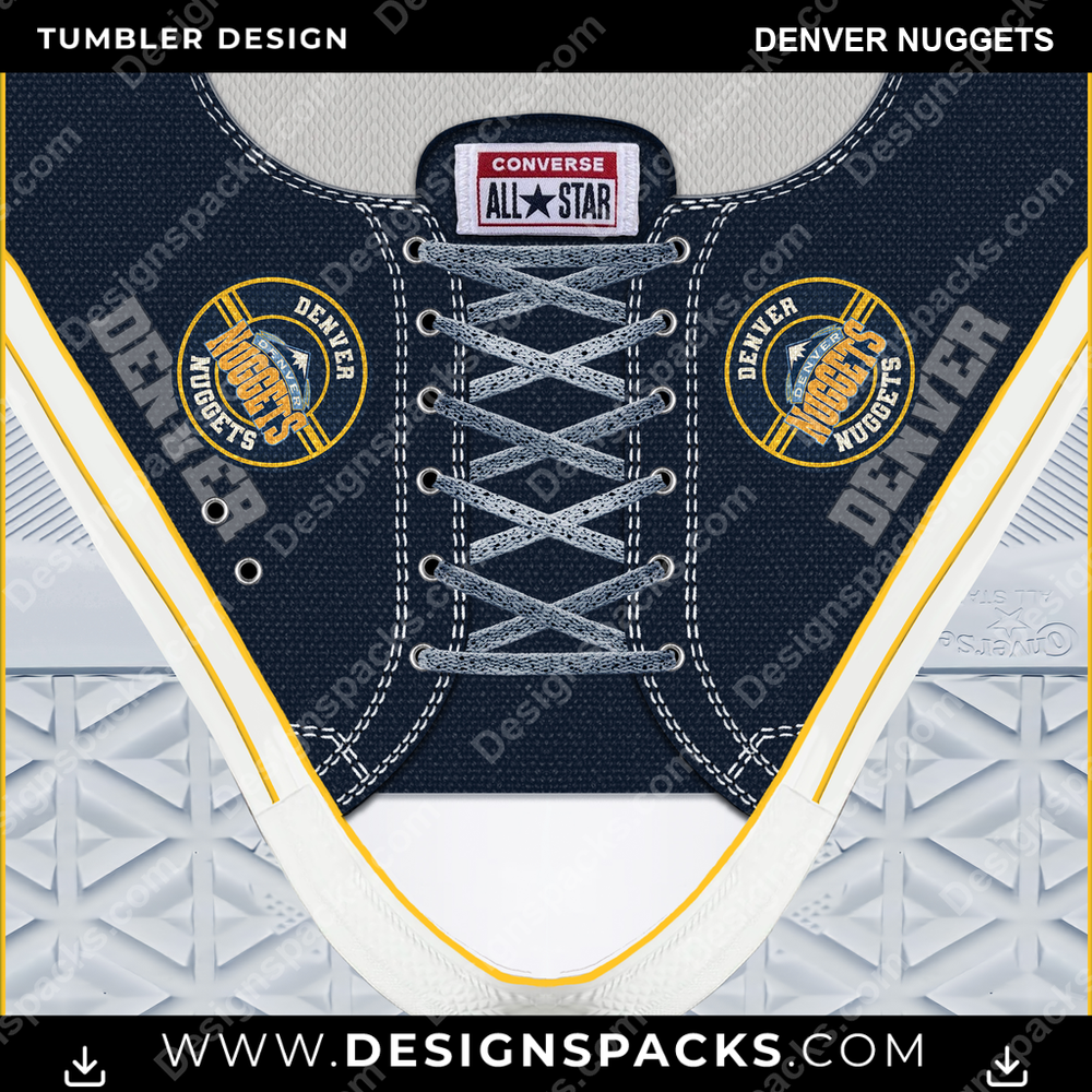 Basketball Converse Denver Nuggets Tumbler Digital Wrap Design