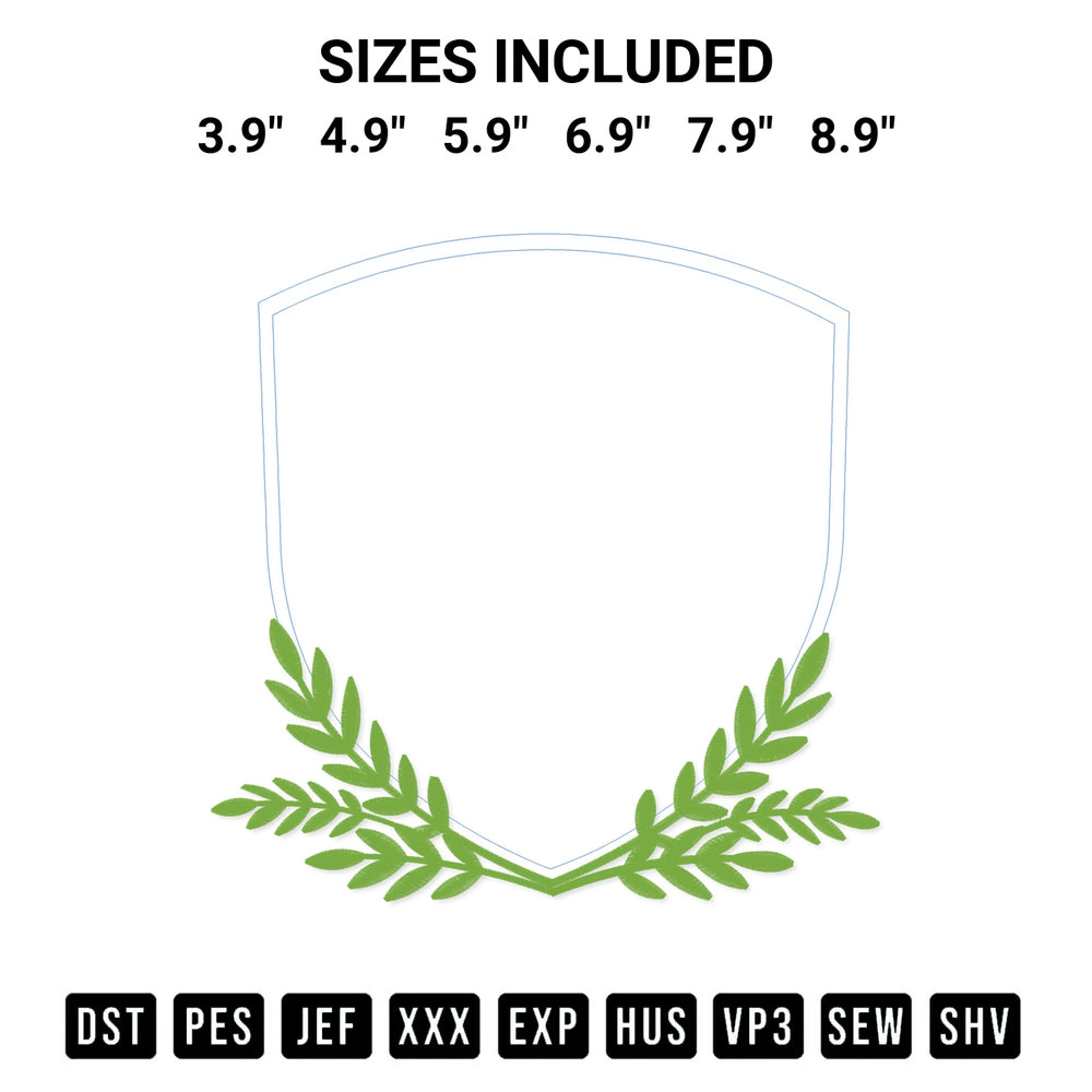 Create amazing crafts with the Leaf Frame Banner Embroidery Design embroidery file. High-quality digital download from Designspacks.com, perfect for beginners and pros. Available sizes: 3.9", 4.9", 5.9", 6.9", 7.9", 8.9".