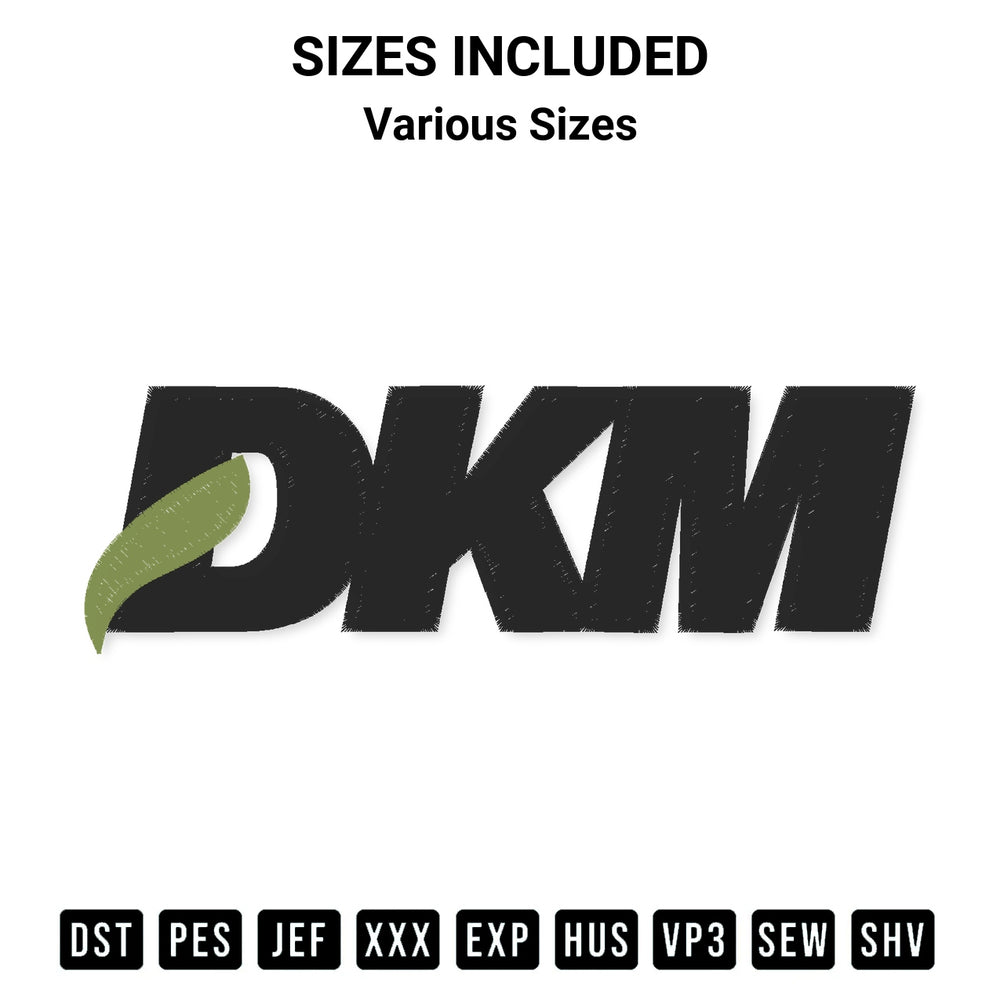 Elevate your next project with our Dkm Logo Embroidery Design embroidery file. Shop high-quality digital patterns instantly at Designspacks.com. Available sizes: Various Sizes.