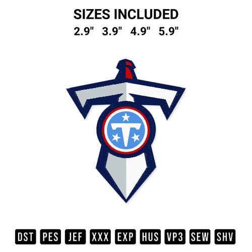 Looking for the perfect pattern? Download the Tennessee Titans Thunderbird Embroidery Design embroidery design today at Designspacks.com. Crisp, clean stitching guaranteed. Available sizes: 2.9