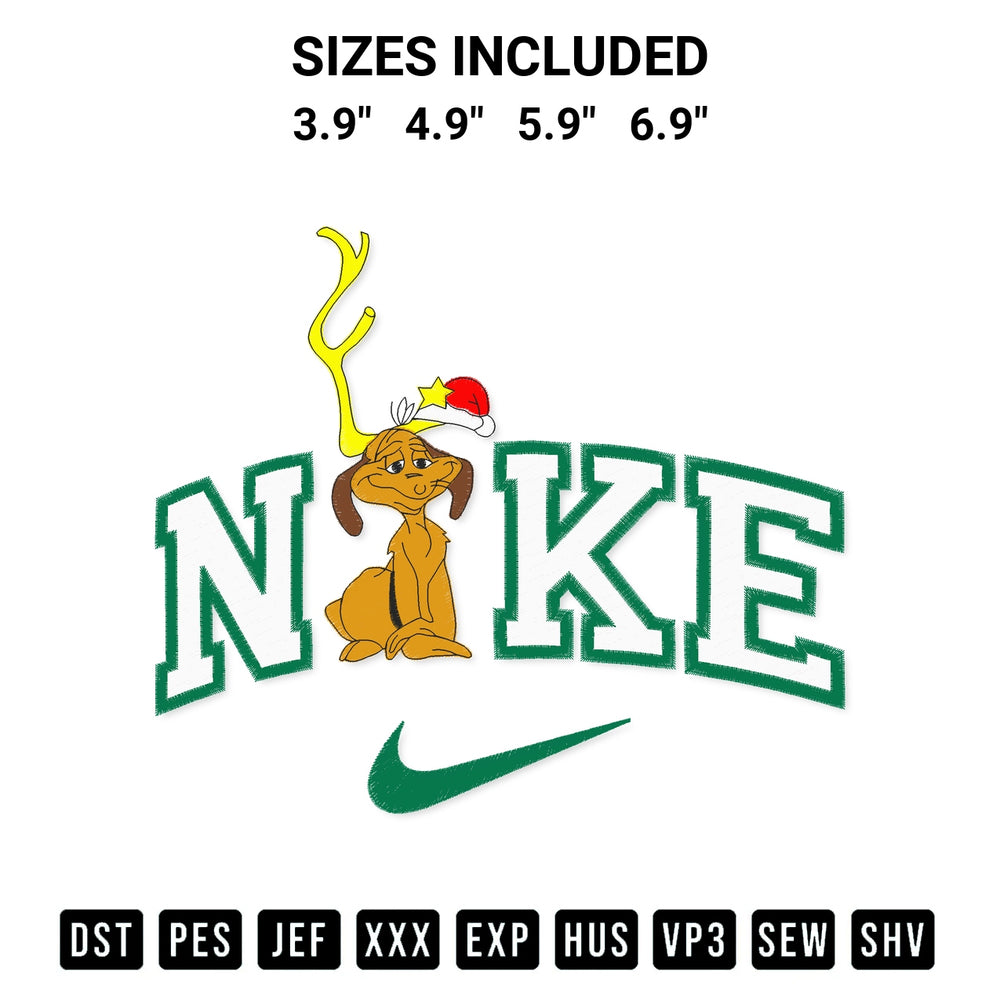 Looking for the perfect pattern? Download the Nike Dog Xmas Christmas Embroidery Design embroidery design today at Designspacks.com. Crisp, clean stitching guaranteed. Available sizes: 3.9", 4.9", 5.9", 6.9".