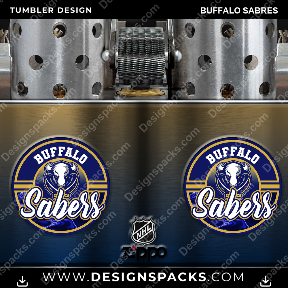 Ice Hockey Zippo Lighter Buffalo Sabres NHL Hockey Tumbler Digital Wrap Design Download
