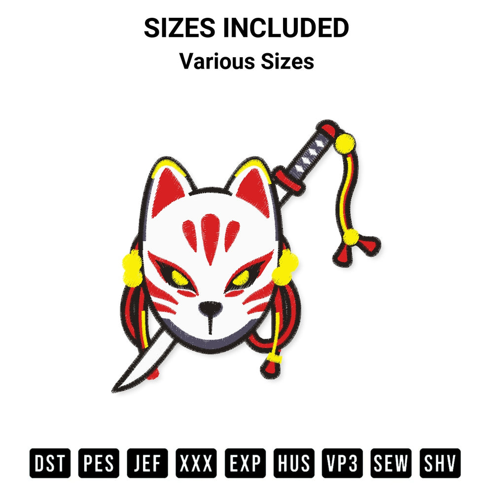 Download the Demon Slayer Mask Embroidery Design machine embroidery design exclusively at Designspacks.com. Premium digitized pattern for apparel and DIY crafts. Available sizes: Various Sizes.