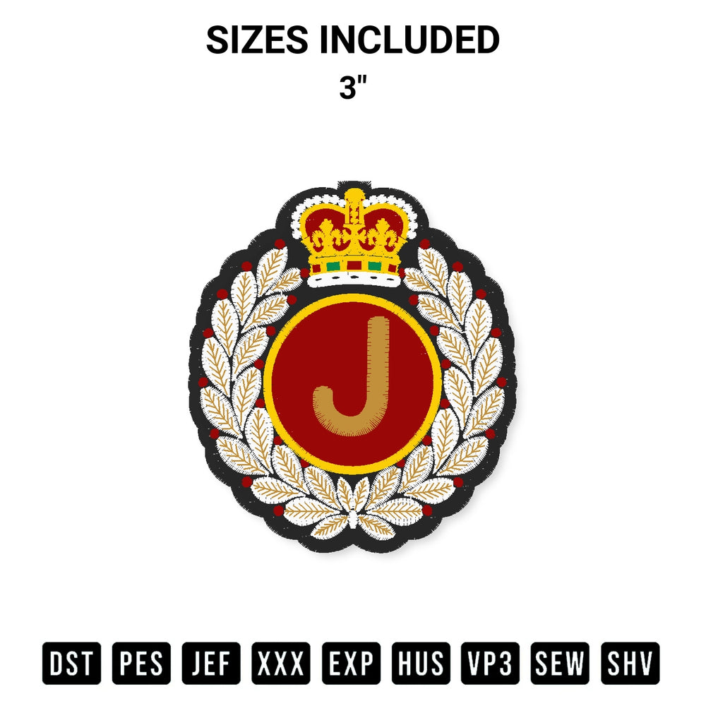 Transform your fabrics with the Crown Michael Jackson J Embroidery Design embroidery design. Instant access to premium digitized patterns at Designspacks.com. Available sizes: 3".