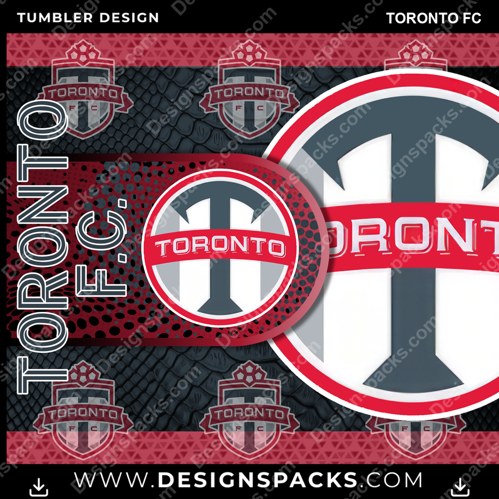 Soccer Hyper Toronto FC Tumbler Digital Wrap Design