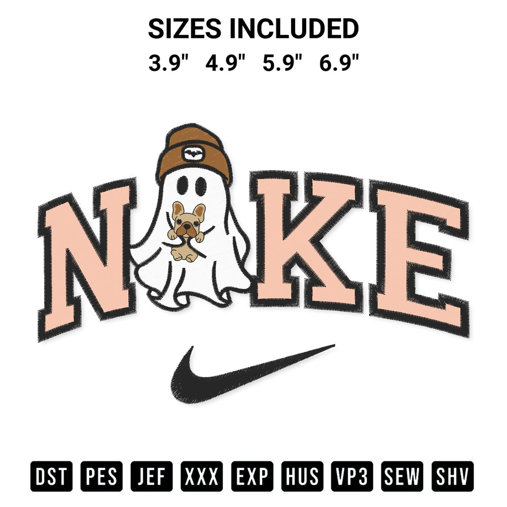 Looking for the perfect pattern? Download the Nike Ghost With Dog Embroidery Design embroidery design today at Designspacks.com. Crisp, clean stitching guaranteed. Available sizes: 3.9", 4.9", 5.9", 6.9".