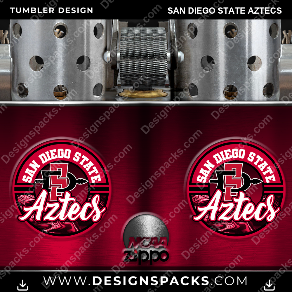 College Sport Zippo Lighter San Diego State Aztecs NCAA College Sport Tumbler Digital Wrap Design Download