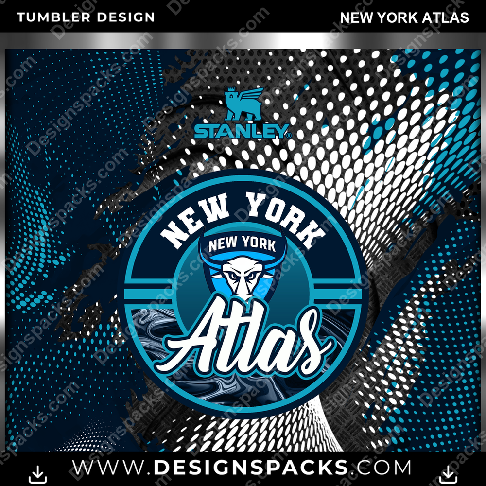 Lacrosse Stanley New York Atlas Tumbler Digital Wrap Design