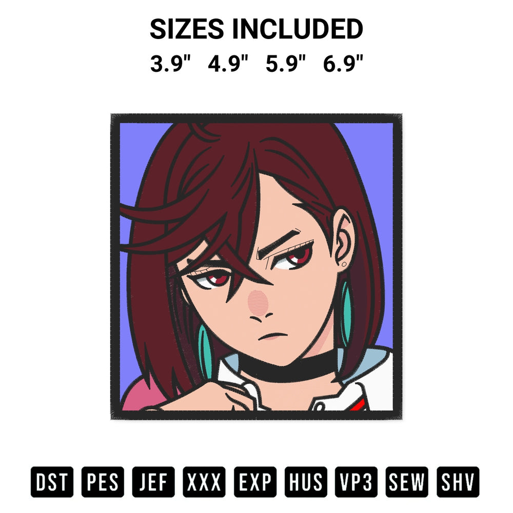 Elevate your next project with our Ayase Momo Embroidery Design embroidery file. Shop high-quality digital patterns instantly at Designspacks.com. Available sizes: 3.9", 4.9", 5.9", 6.9".