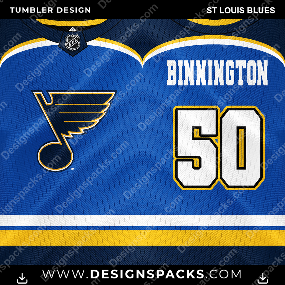 Hockey Jersey ST Louis Blues NHL Hockey Tumbler Digital Wrap Design Download