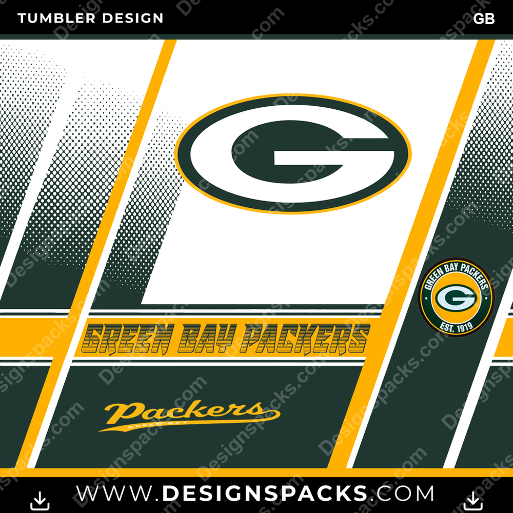 Football Sports GB NFL Football Tumbler Digital Wrap Design Download