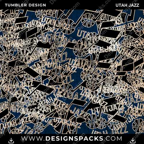 Basketball Logo BG Utah Jazz NBA Basketball Tumbler Digital Wrap Design Download