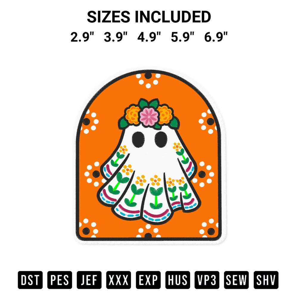 Download the Ghost De Barro Embroidery Design machine embroidery design exclusively at Designspacks.com. Premium digitized pattern for apparel and DIY crafts. Available sizes: 2.9", 3.9", 4.9", 5.9", 6.9".