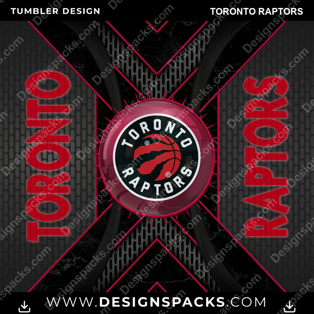 Basketball Metal Grating Toronto Raptors NBA Basketball Tumbler Digital Wrap Design Download