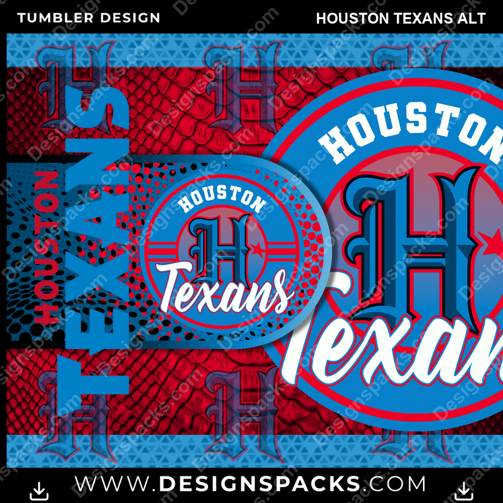 Football Hyper Houston Texans Alt Tumbler Digital Wrap Design