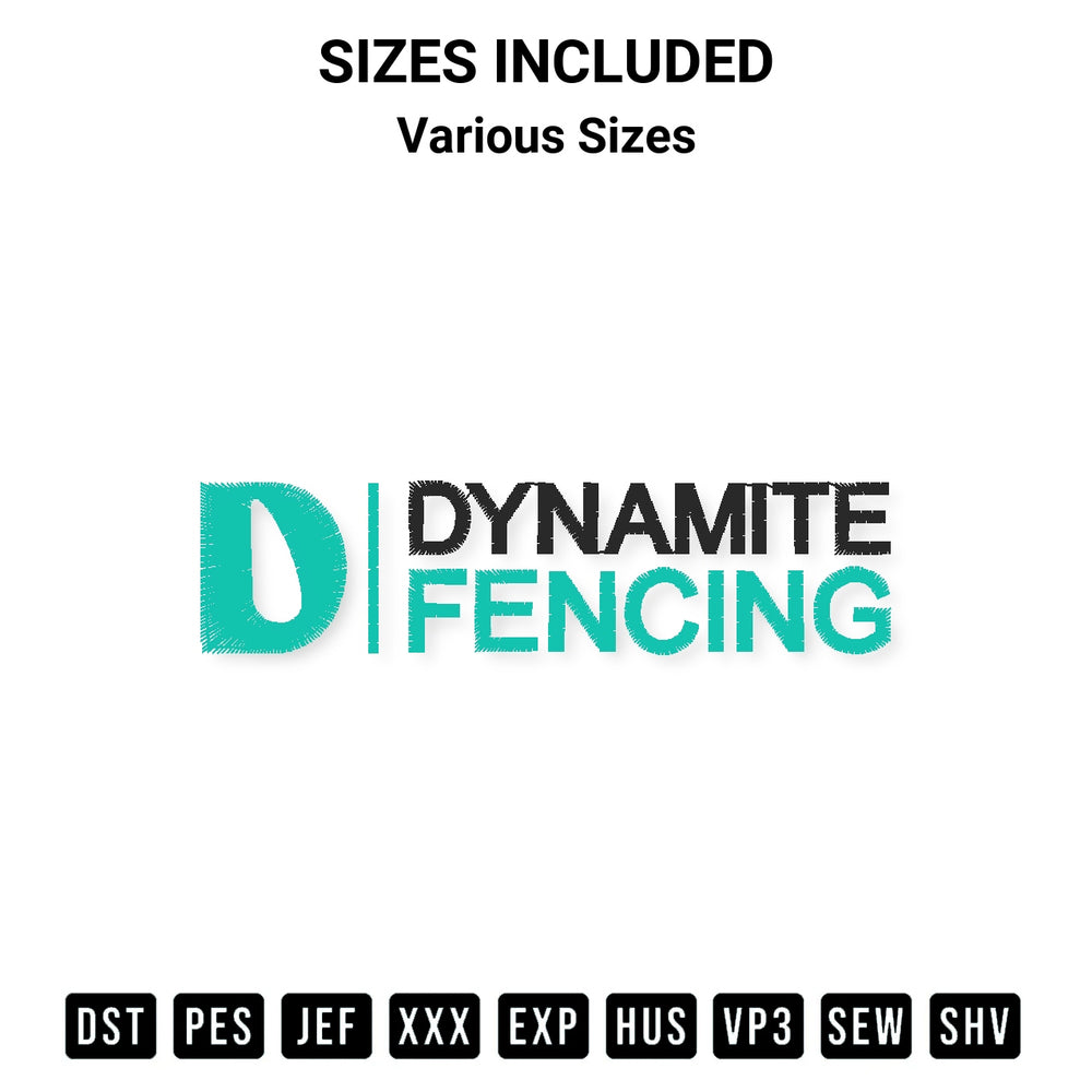 Get the Dynamite Fencing Embroidery Design embroidery design for your custom crafts! Premium digitized files available for instant download at Designspacks.com. Available sizes: Various Sizes.