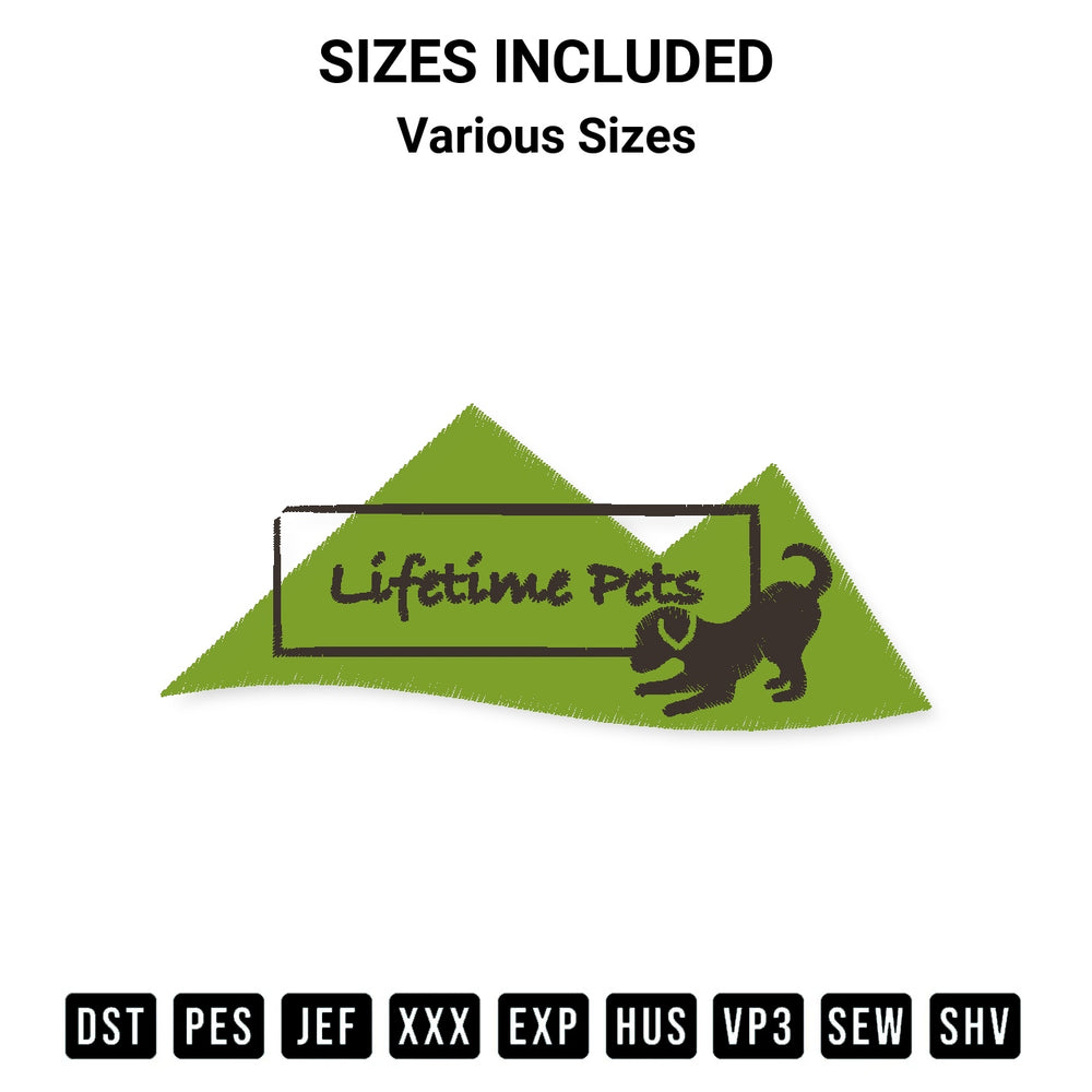 Discover the perfect addition to your crafting collection: Lifetime Pets Embroidery Design embroidery file. Instantly available at Designspacks.com. Available sizes: Various Sizes.